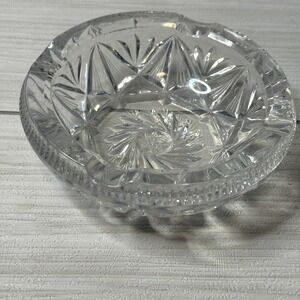 Crystal Ashtray Cut Glass Bowl Candy Dish Trinket Holder Home‎ Decor